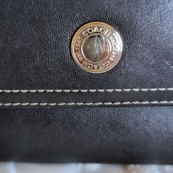 COACH Classic Trifold Wallet🖤 Black & Lavender - Picture 9 of 15